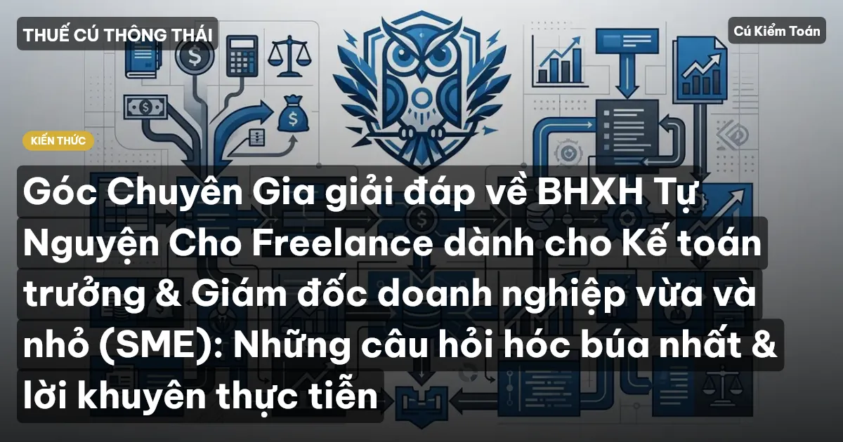 Góc Chuyên Gia giải đáp về BHXH Tự Nguyện Cho Freelance dành cho Kế toán trưởng & Giám đốc doanh nghiệp vừa và nhỏ (SME): Những câu hỏi hóc búa nhất & lời khuyên thực tiễn