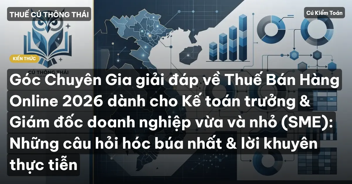 Góc Chuyên Gia giải đáp về Thuế Bán Hàng Online 2026 dành cho Kế toán trưởng & Giám đốc doanh nghiệp vừa và nhỏ (SME): Những câu hỏi hóc búa nhất & lời khuyên thực tiễn