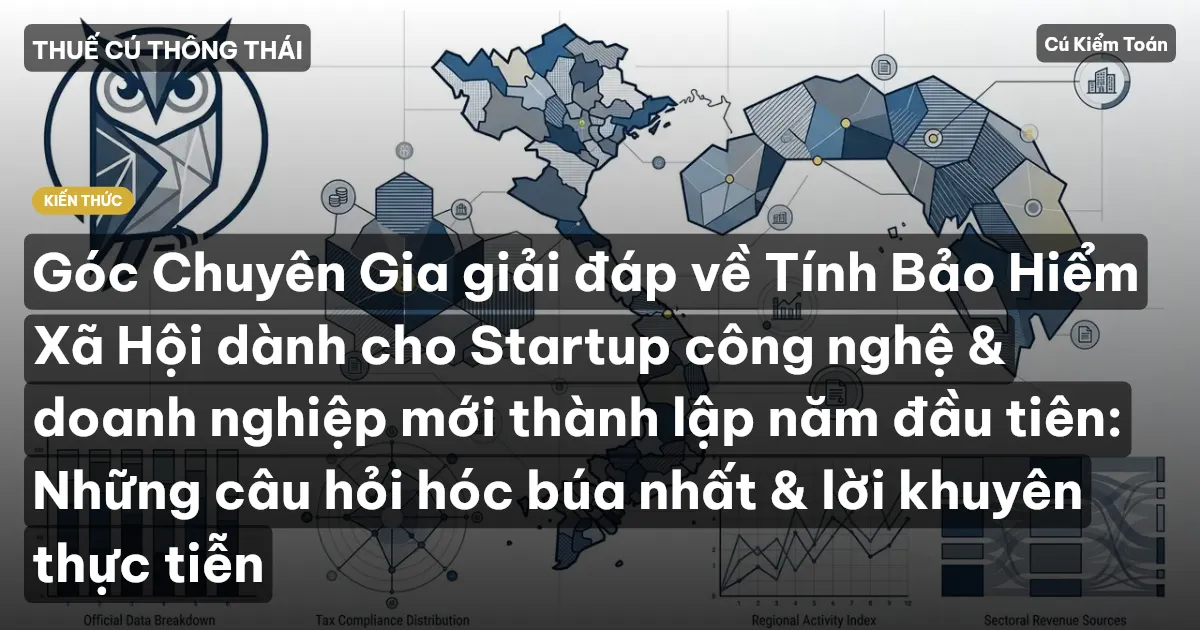 Góc Chuyên Gia giải đáp về Tính Bảo Hiểm Xã Hội dành cho Startup công nghệ & doanh nghiệp mới thành lập năm đầu tiên: Những câu hỏi hóc búa nhất & lời khuyên thực tiễn