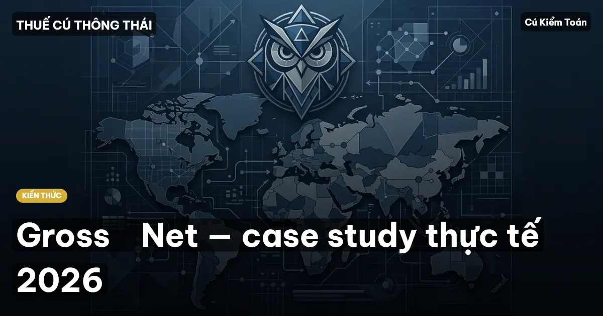 Gross → Net — case study thực tế 2026