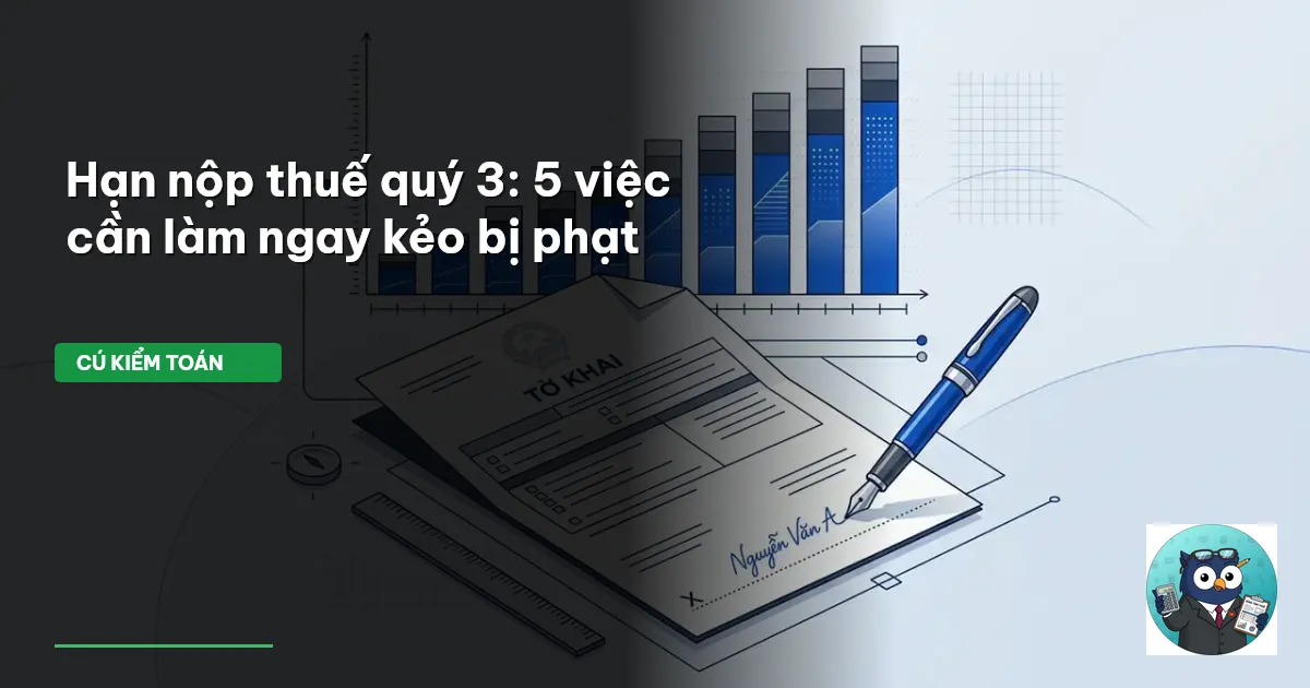 hạn nộp thuế quý 3