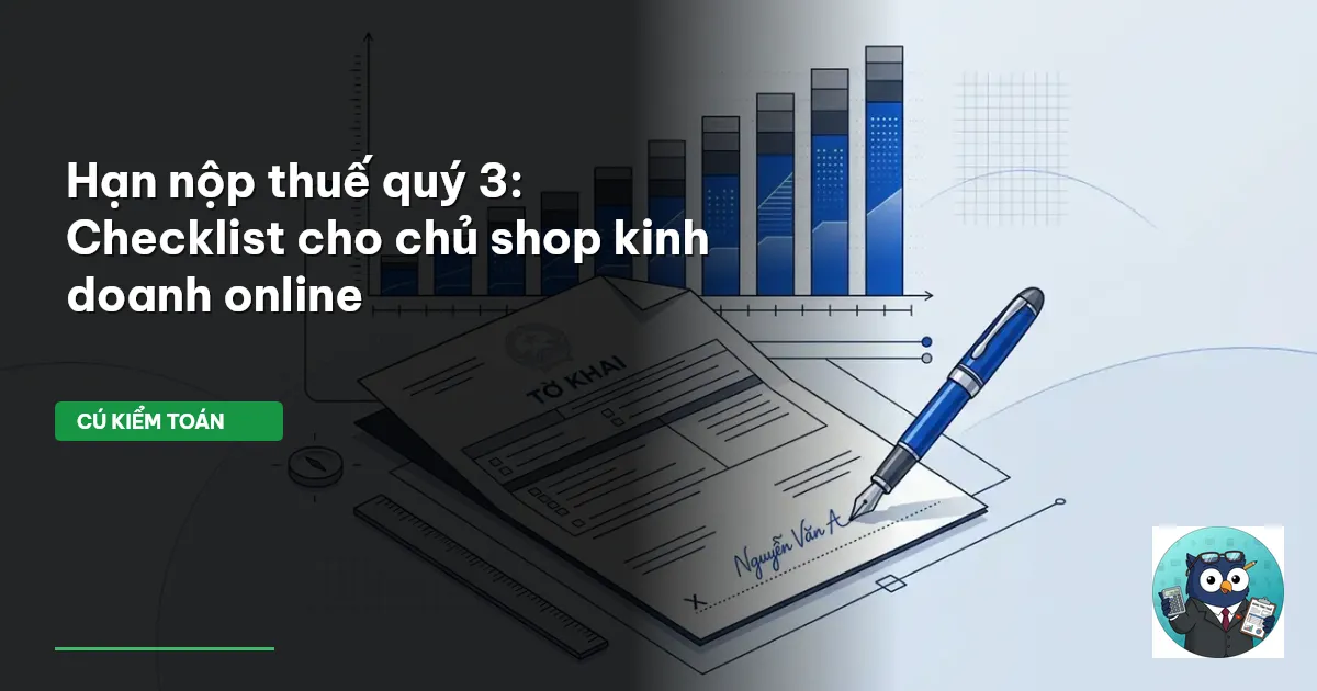 hạn nộp thuế quý 3