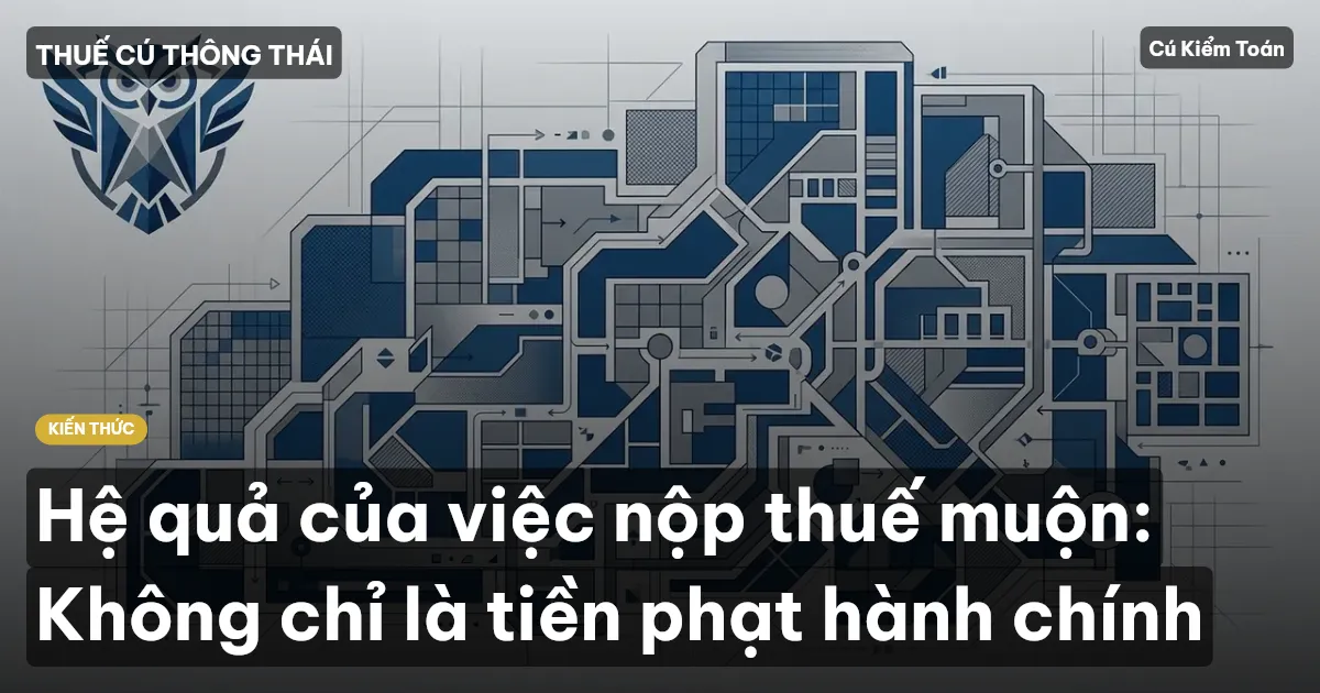 Hệ quả của việc nộp thuế muộn: Không chỉ là tiền phạt hành chính
