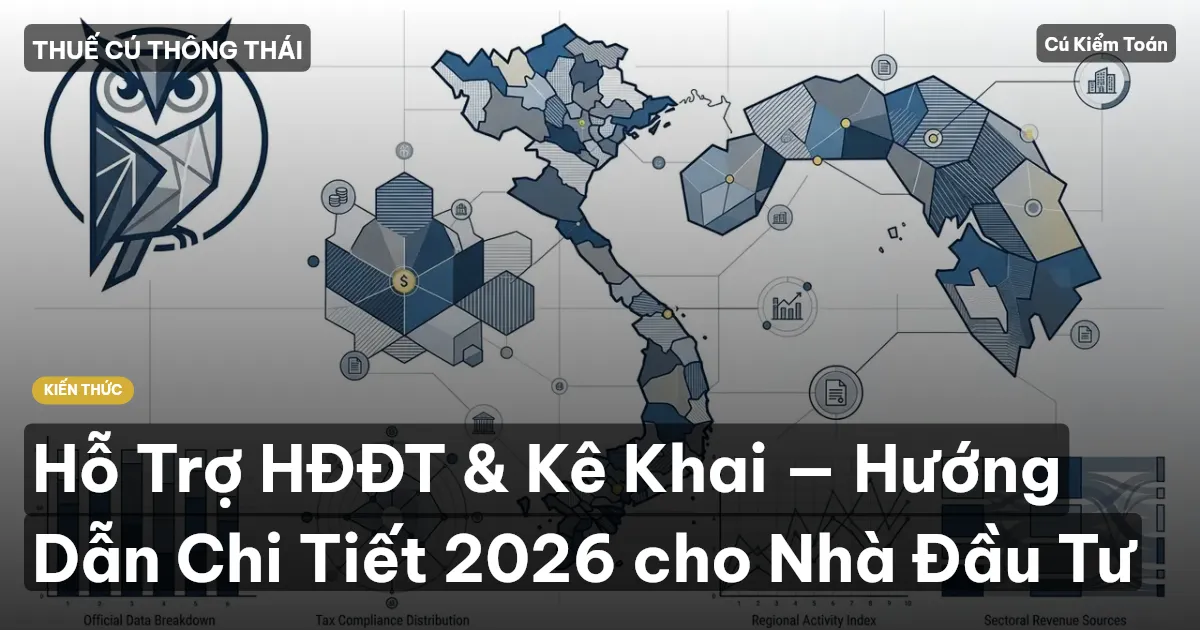 Hỗ Trợ HĐĐT & Kê Khai — Hướng Dẫn Chi Tiết 2026 cho Nhà Đầu Tư