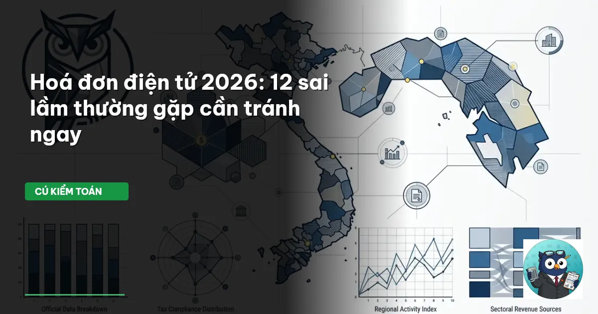 Hoá đơn điện tử 2026: 12 sai lầm thường gặp cần tránh ngay
