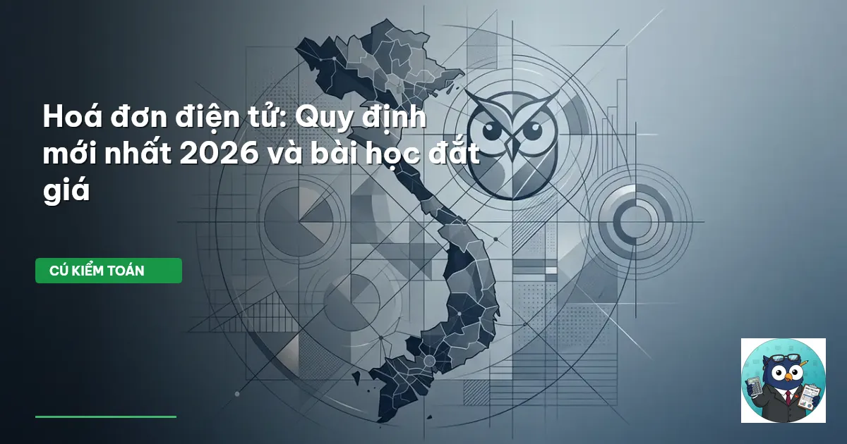 Hoá đơn điện tử: Quy định mới nhất 2026 và bài học đắt giá