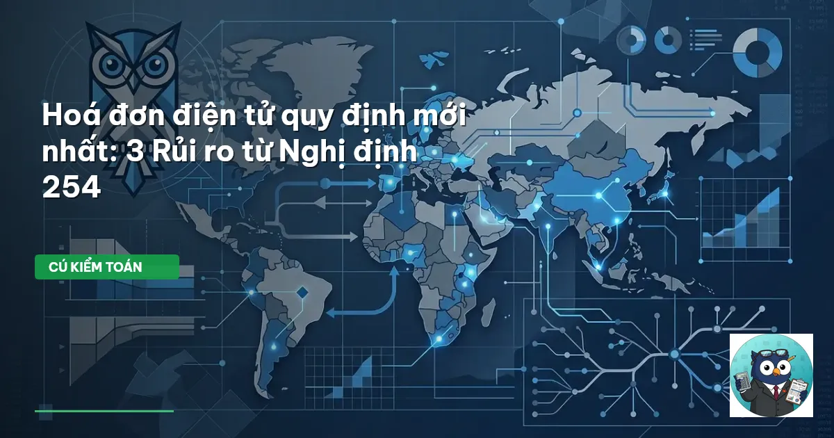 Hoá đơn điện tử quy định mới nhất: 3 Rủi ro từ Nghị định 254