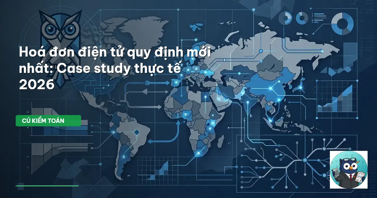 Hoá đơn điện tử quy định mới nhất: Case study thực tế 2026