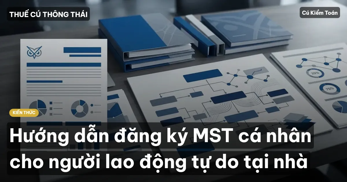 Hướng dẫn đăng ký MST cá nhân cho người lao động tự do tại nhà