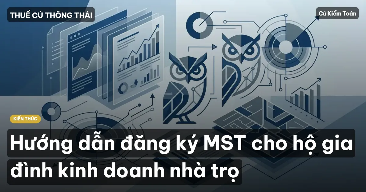 Hướng dẫn đăng ký MST cho hộ gia đình kinh doanh nhà trọ