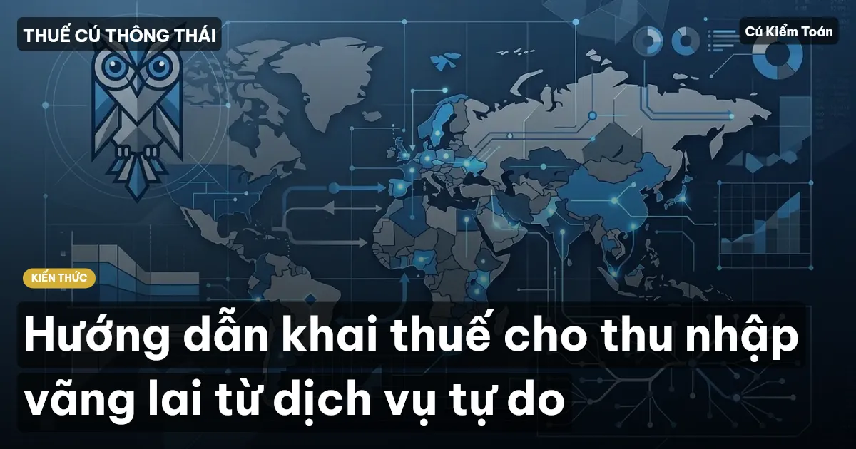 Hướng dẫn khai thuế cho thu nhập vãng lai từ dịch vụ tự do