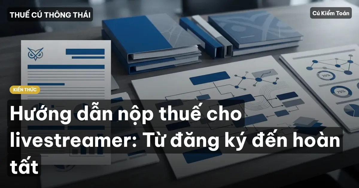 Hướng dẫn nộp thuế cho livestreamer: Từ đăng ký đến hoàn tất