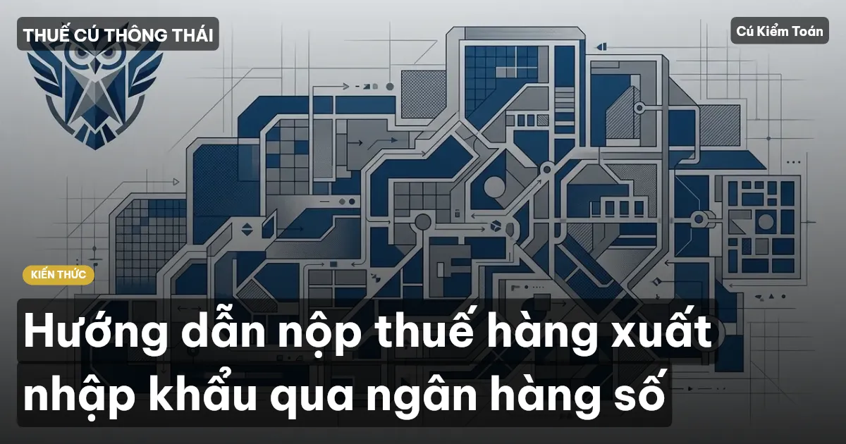 Hướng dẫn nộp thuế hàng xuất nhập khẩu qua ngân hàng số
