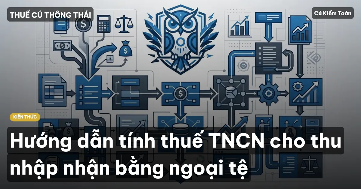 Hướng dẫn tính thuế TNCN cho thu nhập nhận bằng ngoại tệ