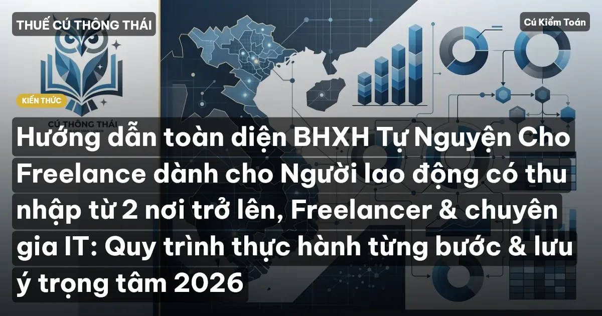 Hướng dẫn toàn diện BHXH Tự Nguyện Cho Freelance dành cho Người lao động có thu nhập từ 2 nơi trở lên, Freelancer & chuyên gia IT: Quy trình thực hành từng bước & lưu ý trọng tâm 2026