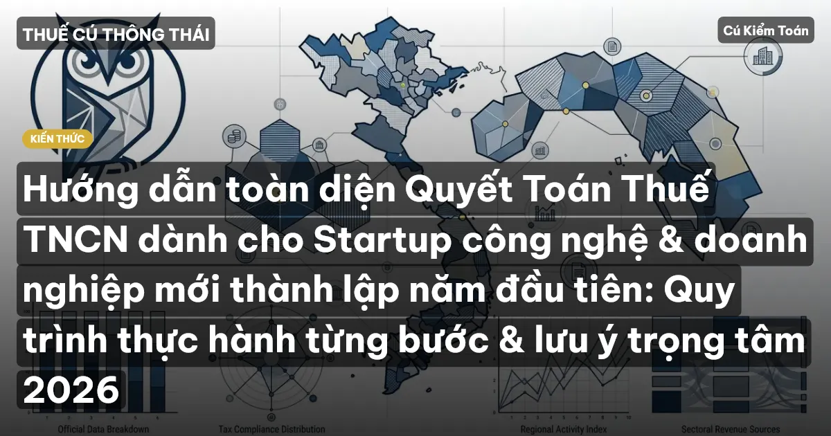 Hướng dẫn toàn diện Quyết Toán Thuế TNCN dành cho Startup công nghệ & doanh nghiệp mới thành lập năm đầu tiên: Quy trình thực hành từng bước & lưu ý trọng tâm 2026