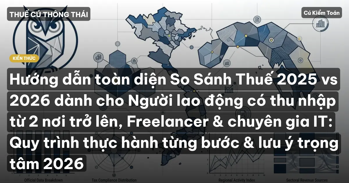 Hướng dẫn toàn diện So Sánh Thuế 2025 vs 2026 dành cho Người lao động có thu nhập từ 2 nơi trở lên, Freelancer & chuyên gia IT: Quy trình thực hành từng bước & lưu ý trọng tâm 2026
