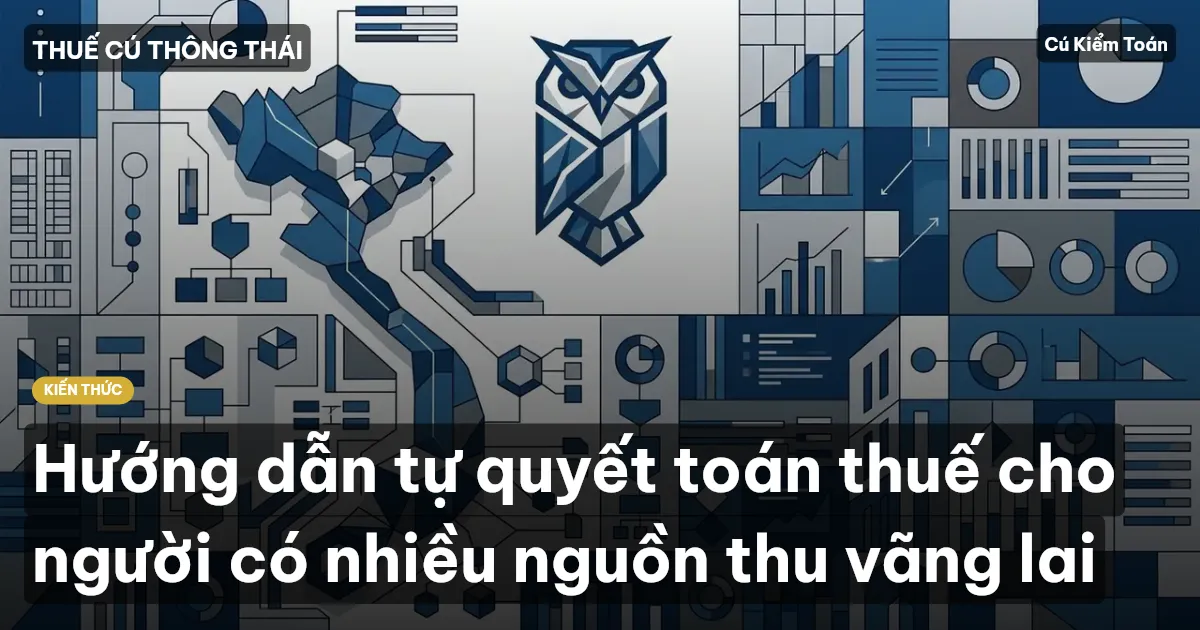 Hướng dẫn tự quyết toán thuế cho người có nhiều nguồn thu vãng lai