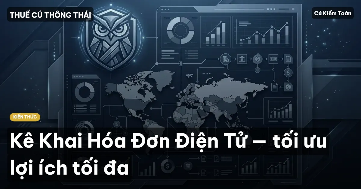 Kê Khai Hóa Đơn Điện Tử — tối ưu lợi ích tối đa