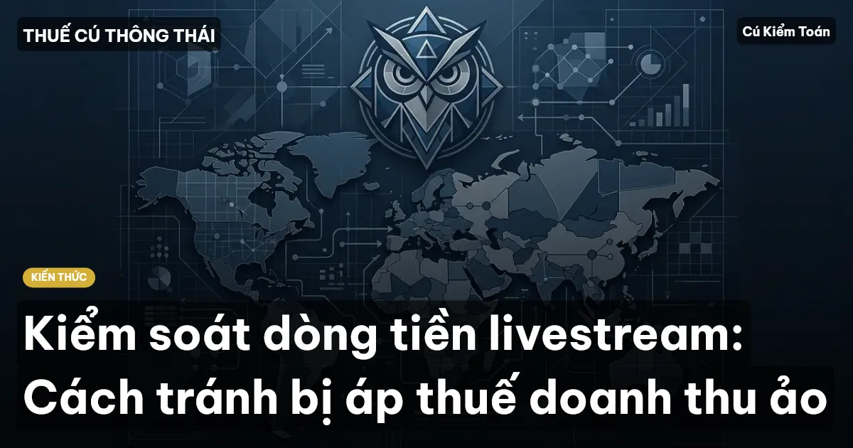 Kiểm soát dòng tiền livestream: Cách tránh bị áp thuế doanh thu ảo