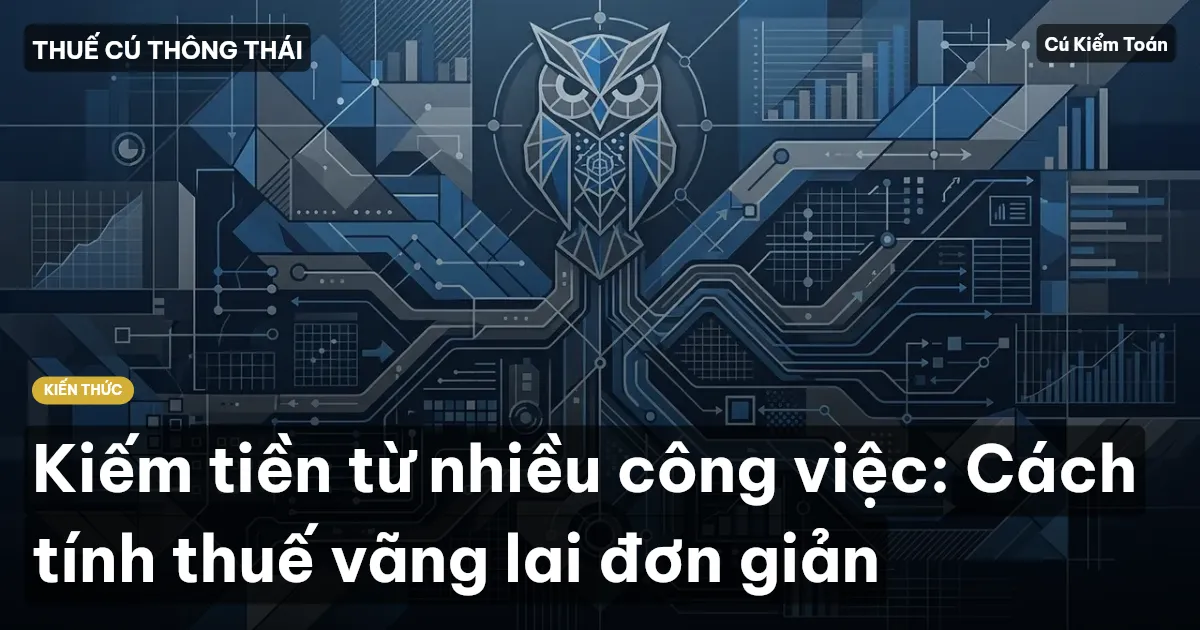 Kiếm tiền từ nhiều công việc: Cách tính thuế vãng lai đơn giản