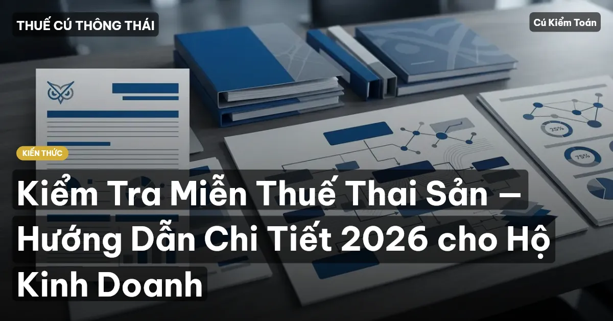 Kiểm Tra Miễn Thuế Thai Sản — Hướng Dẫn Chi Tiết 2026 cho Hộ Kinh Doanh