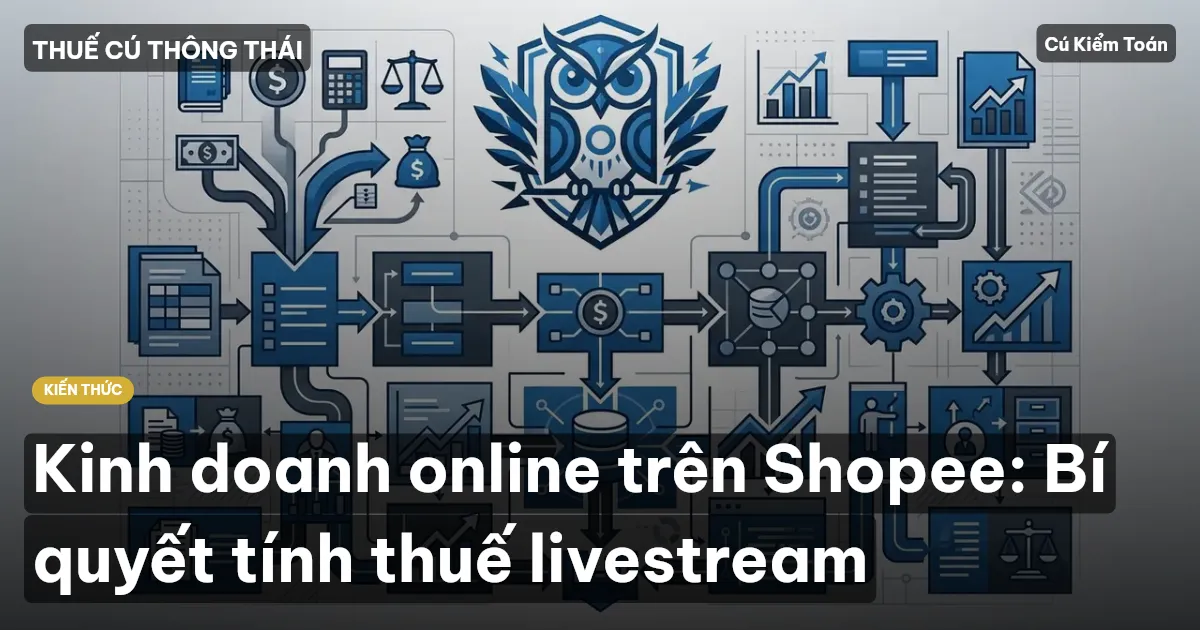 Kinh doanh online trên Shopee: Bí quyết tính thuế livestream