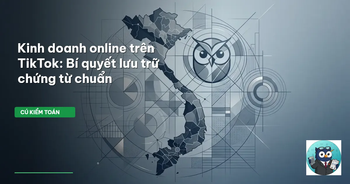 Kinh doanh online trên TikTok: Bí quyết lưu trữ chứng từ chuẩn
