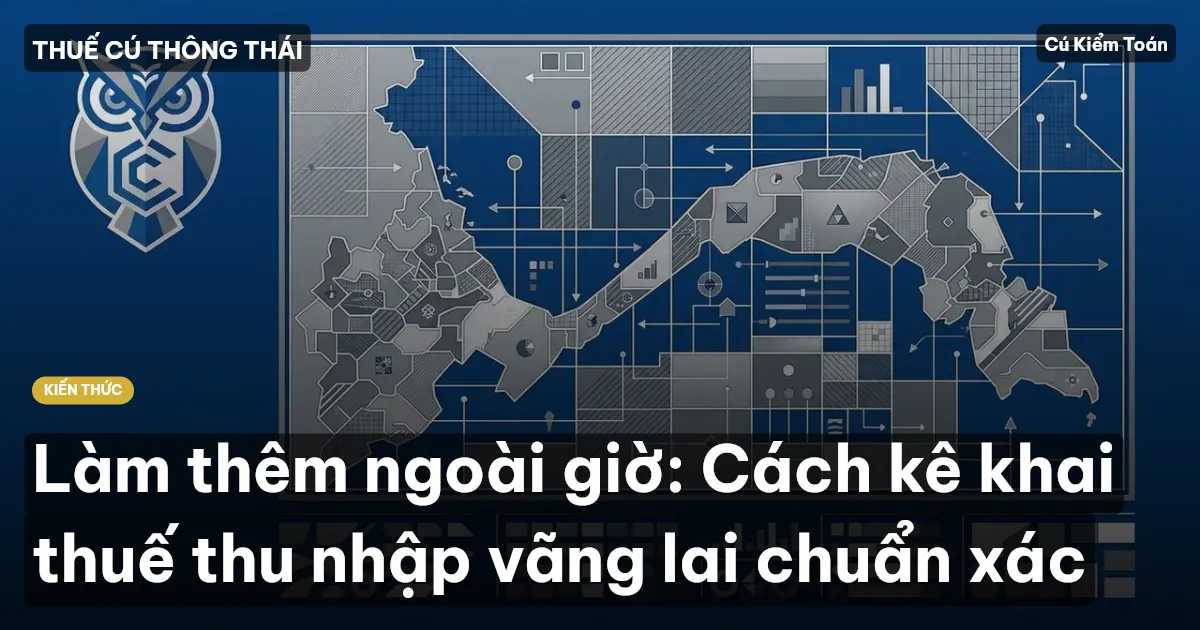 Làm thêm ngoài giờ: Cách kê khai thuế thu nhập vãng lai chuẩn xác