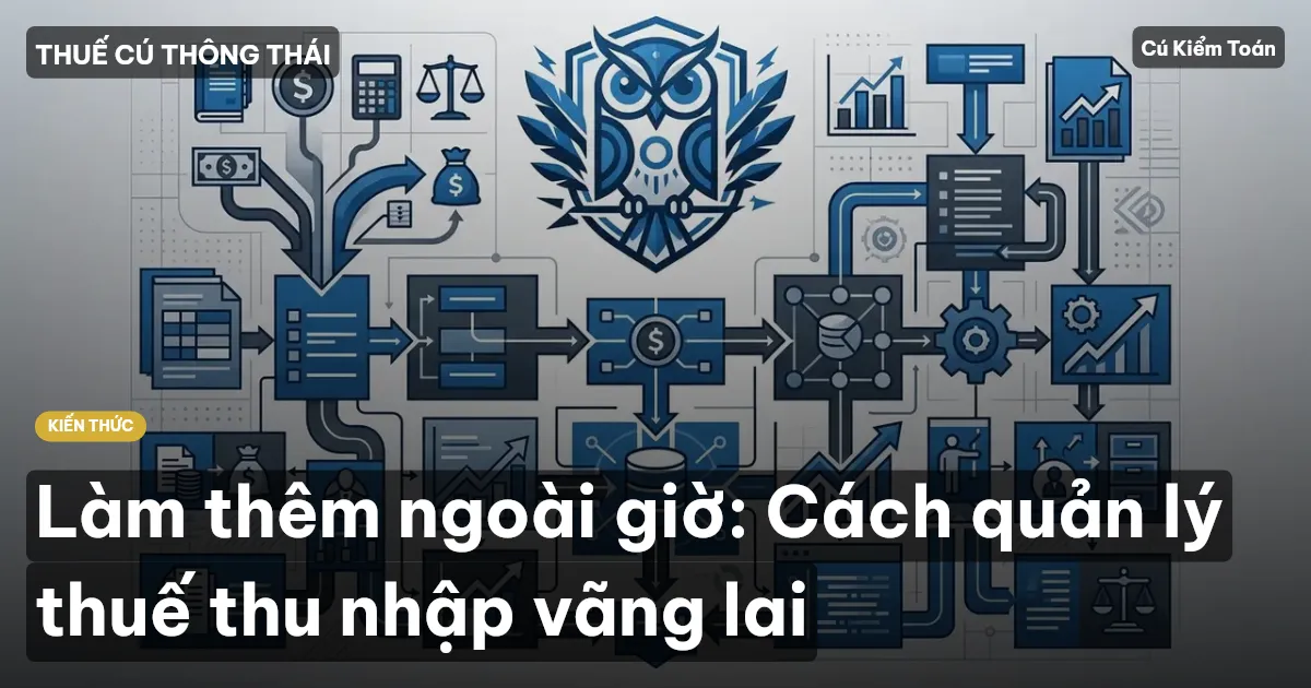 Làm thêm ngoài giờ: Cách quản lý thuế thu nhập vãng lai