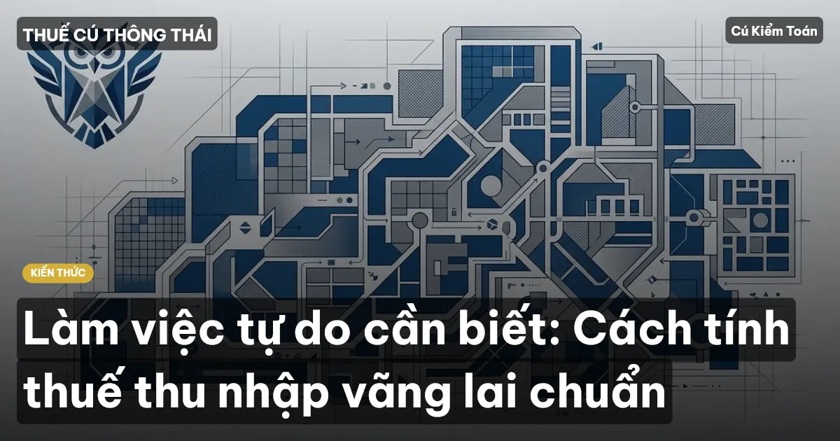 Làm việc tự do cần biết: Cách tính thuế thu nhập vãng lai chuẩn