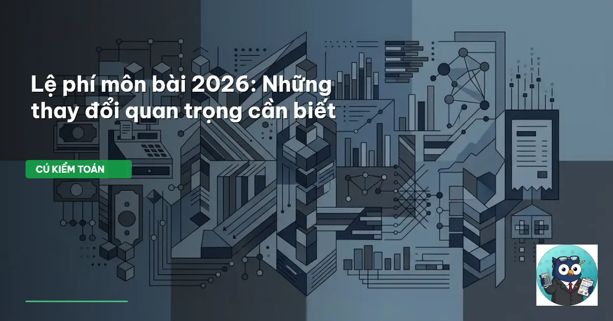 lệ phí môn bài 2026