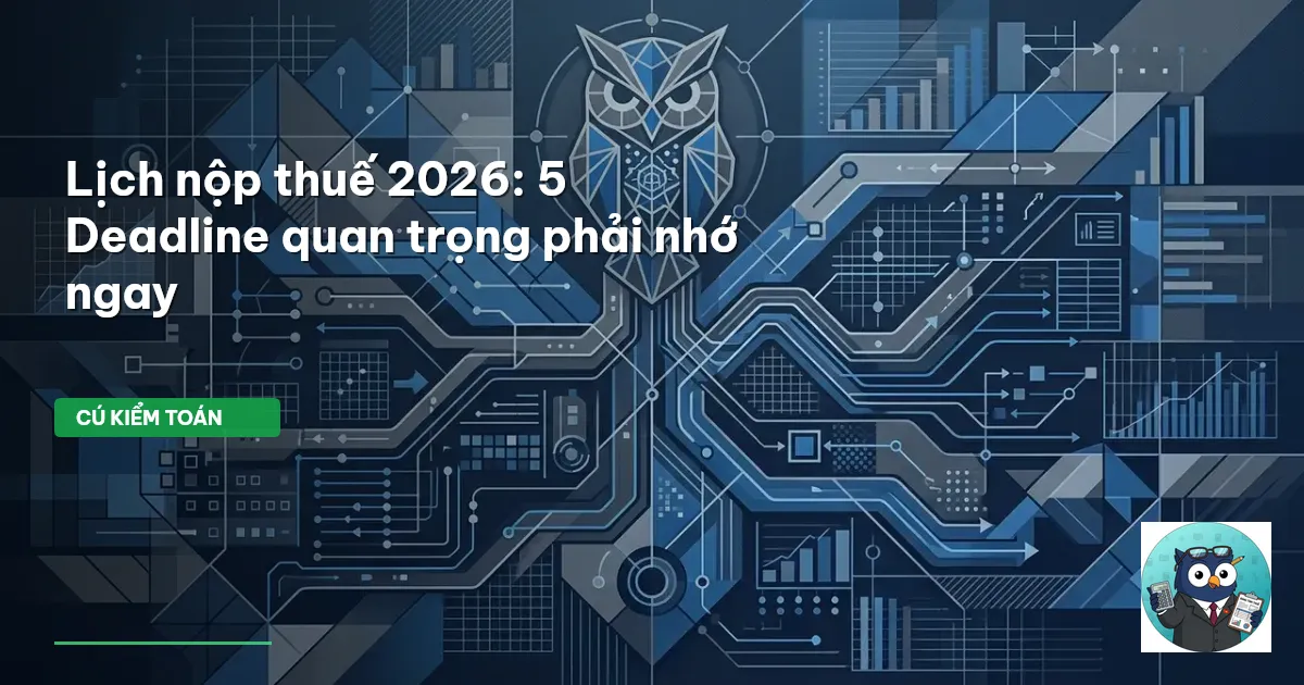 lịch nộp thuế 2026