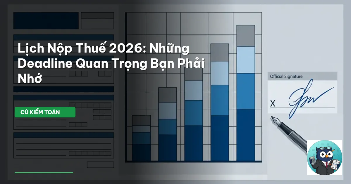 lịch nộp thuế 2026