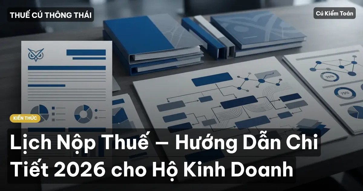 Lịch Nộp Thuế — Hướng Dẫn Chi Tiết 2026 cho Hộ Kinh Doanh