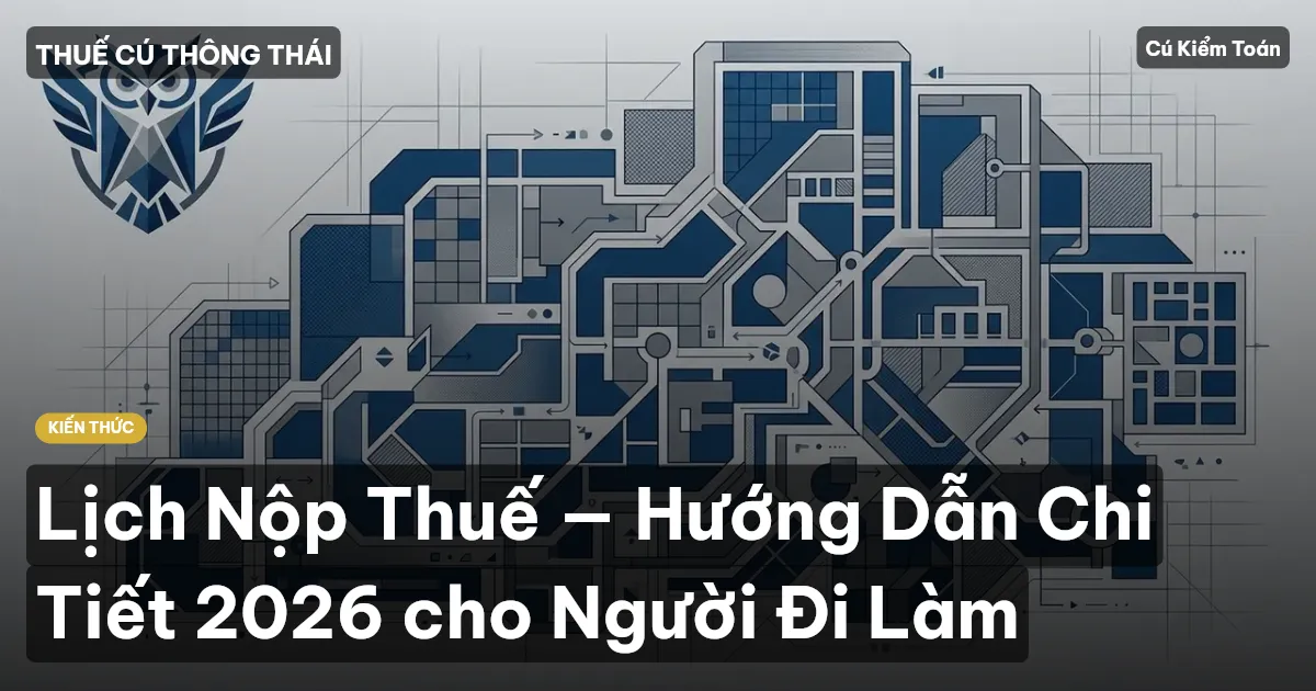 Lịch Nộp Thuế — Hướng Dẫn Chi Tiết 2026 cho Người Đi Làm