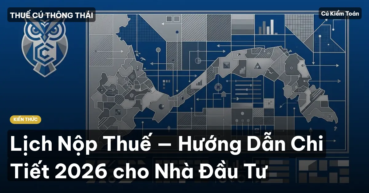Lịch Nộp Thuế — Hướng Dẫn Chi Tiết 2026 cho Nhà Đầu Tư