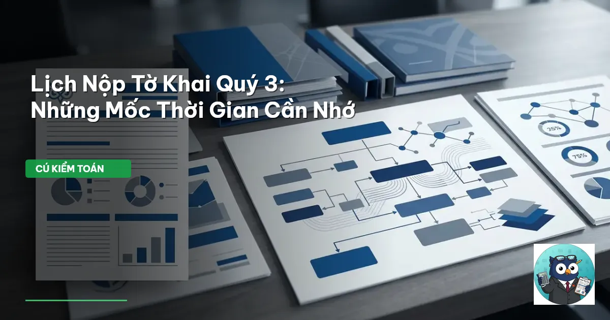 lịch nộp tờ khai quý 3