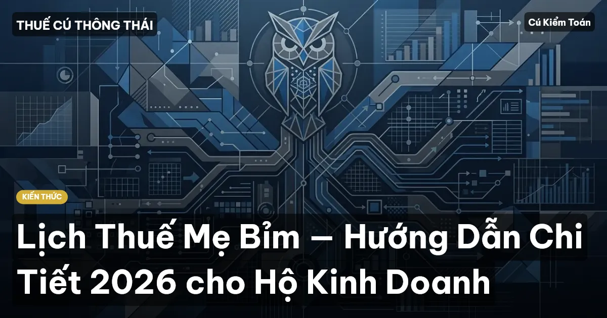 Lịch Thuế Mẹ Bỉm — Hướng Dẫn Chi Tiết 2026 cho Hộ Kinh Doanh
