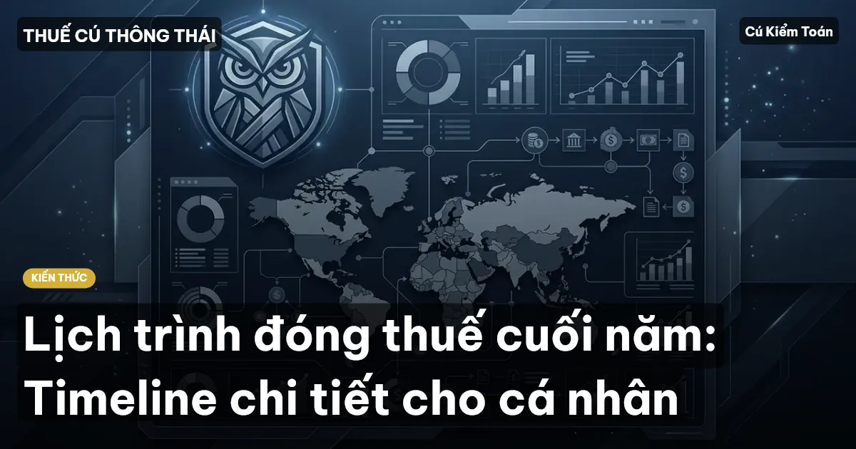 Lịch trình đóng thuế cuối năm: Timeline chi tiết cho cá nhân