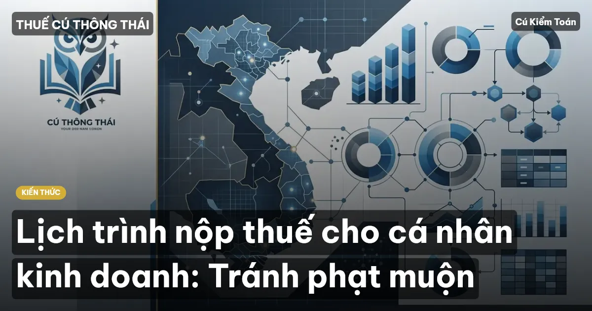 Lịch trình nộp thuế cho cá nhân kinh doanh: Tránh phạt muộn