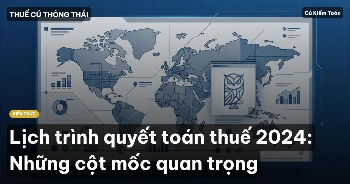 Lịch trình quyết toán thuế 2024: Những cột mốc quan trọng