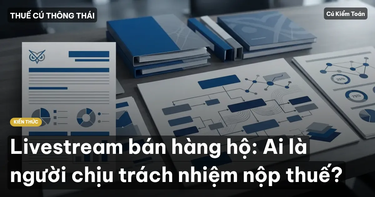 Livestream bán hàng hộ: Ai là người chịu trách nhiệm nộp thuế?