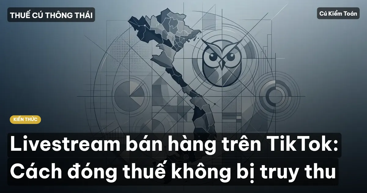 Livestream bán hàng trên TikTok: Cách đóng thuế không bị truy thu