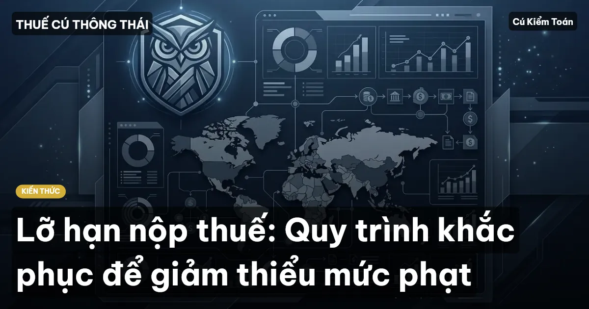 Lỡ hạn nộp thuế: Quy trình khắc phục để giảm thiểu mức phạt