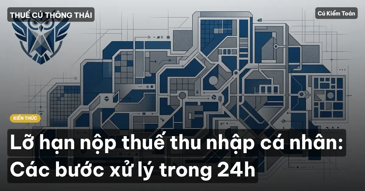 Lỡ hạn nộp thuế thu nhập cá nhân: Các bước xử lý trong 24h