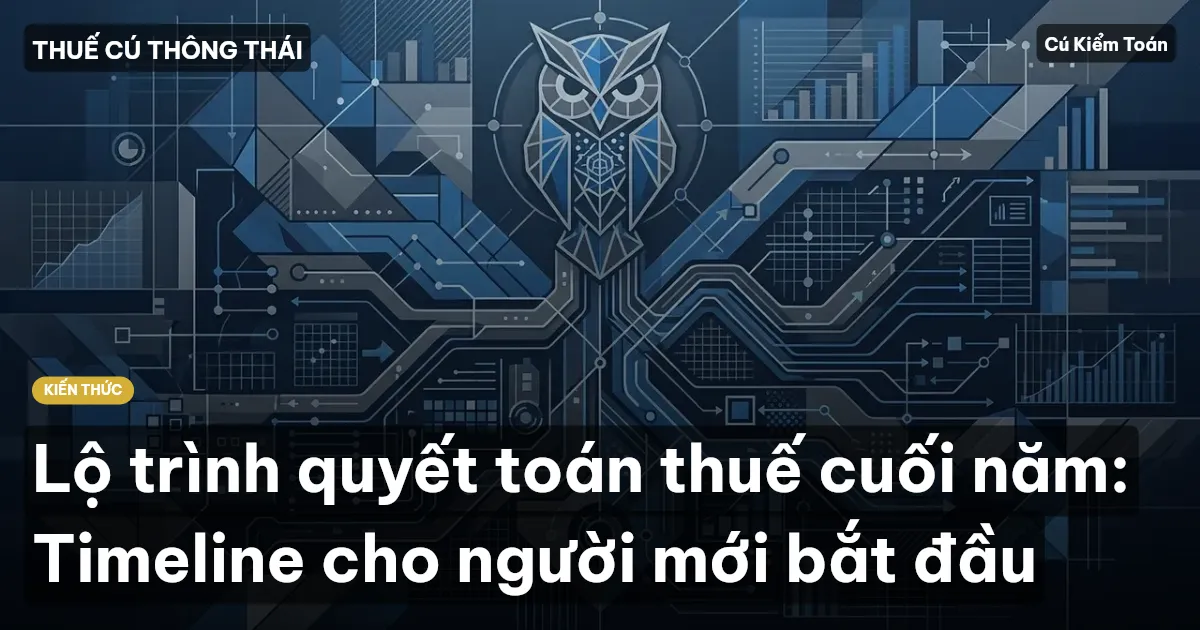 Lộ trình quyết toán thuế cuối năm: Timeline cho người mới bắt đầu