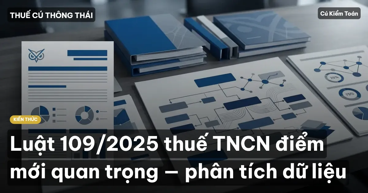 Luật 109/2025 thuế TNCN điểm mới quan trọng — phân tích dữ liệu