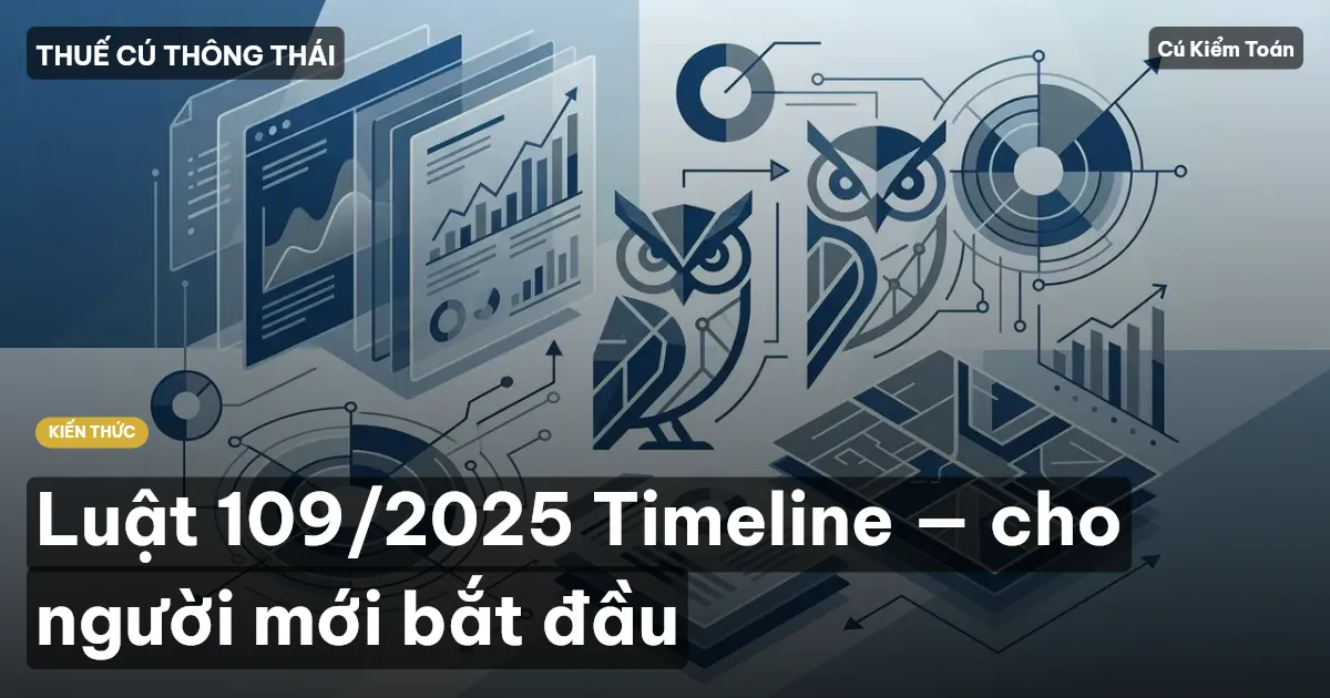 Luật 109/2025 Timeline — cho người mới bắt đầu