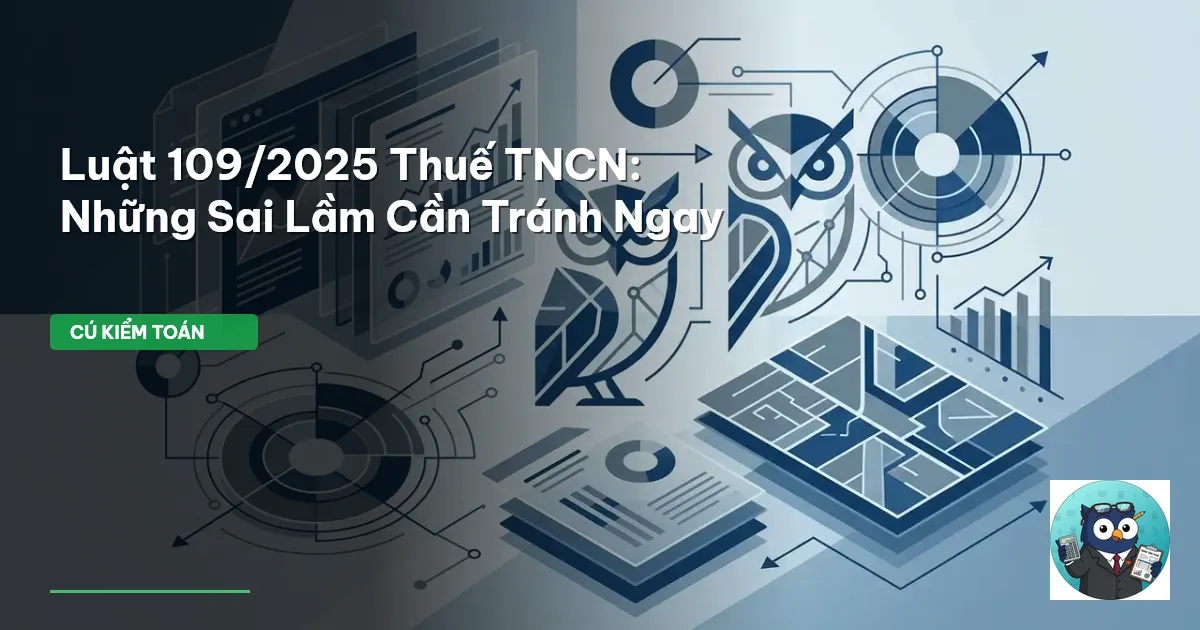 Luật 109/2025 Thuế TNCN: Những Sai Lầm Cần Tránh Ngay